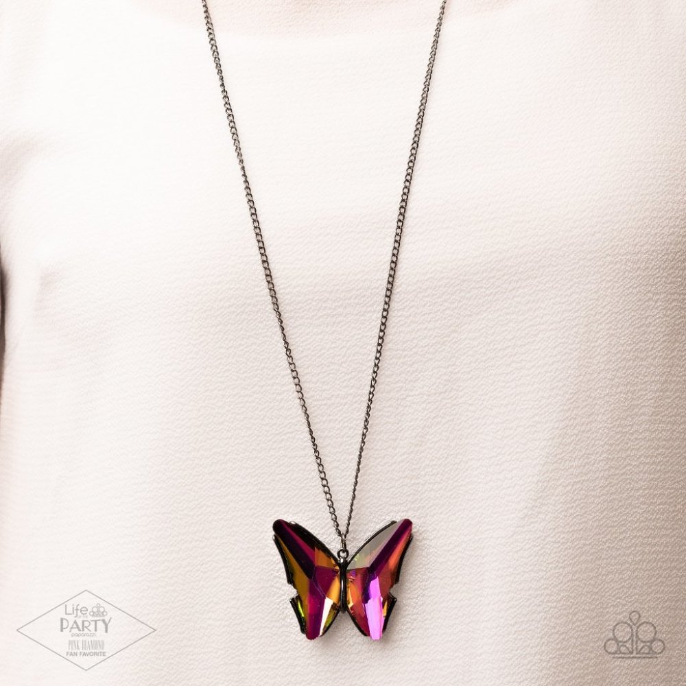 The Social Butterfly Effect - Multi Necklace - Paparazzi Accessories